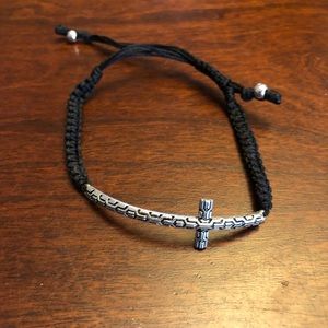 Adjustable cross bracelet. Never worn